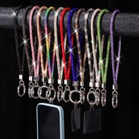 Glitter Bling Bling Bright Hanging Cord Wrist Straps Crystal Anti-lost Rope Rhinestone Phone Lanyard Mobile Phone Accessories