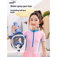 THENICE New Children'S Snorkeling Mask Water Jet Respirator Full Dry Swimming Goggles Diving Mask Set Diving Training Masks