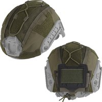 Pokrowiec taktyczny na hełm Gen 4, styl kamuflażowy, do hełmu Ops-Core FAST High-Cut, materiałowy, z kieszenią na baterie NVG, akcesorium do airsoftu i polowań.