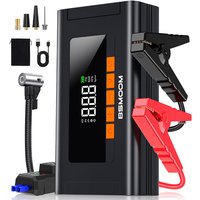 1500A Spitzenleistungs-Starthilfegerät mit Luftkompressor, 2-in-1 Notfall-Autostarter-Stromversorgung, 150PSI Digitale Reifenpumpe, Luftkompressor, Powerbank, Tragbares Batterieladegerät, 12V