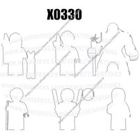 Action Figures Building Blocks Series X0330 XH1849 XH1850 XH1851 XH1852 XH1853 XH1854 DIY Toys