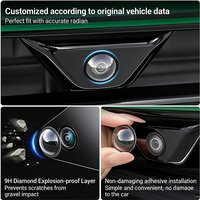 New Car 360° Panoramic Camera Lens Protective Cover Anti-Scratch Dustproof Waterproof Parking Lens Protector for Most SUV Sedan