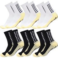 AliExpress NONE 6 Pairs Men Women Non Slip Grip Socks Football Basketball Soccer Rugby Baseball Cycling Running Hiking Tennis Skateboard