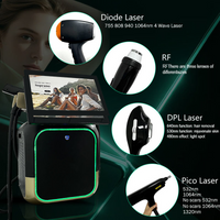 4 IN 1 Soprano Titanium Ice Platinum Diode Laser Hair Removal Machine 4 Wave 808NM Diode Laser OPT IPL Laser Hair Removal Machin