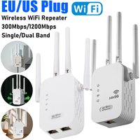 Wireless WiFi Repeater With WAN/LAN RJ45 Port Dual-Band 2.4GHz/5GHz Wifi Extender Wi-Fi Signal Booster For Home Office