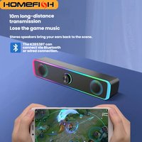 HOMEFISH Computer Desktop High-quality Bluetooth Wired Dual-purpose High-volume Microphone Two-in-one Speaker