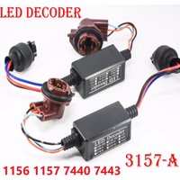 1156 1157 3156 3157 7440 7443 Decoder Error Free Canbus Canceler Adapter LED Decoder Fog Turn Brake Anti-Hyper Flash Blink 2PCS