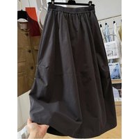 2026 New Spring Women A-line Bud Skirt Elastic Waist Unique Design Elegant Fashion Casual Mid-length Skirts