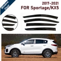 Window Visor for Kia Sportage/KX5 2017-2021 | 4pcs Rain Guard Wind Deflector | Car Weather Shield Accessory