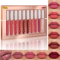 4pcs/10pcs/set Nude Lip Gloss Matte Velvet Lipstick Waterproof Long-lasting Liquid Lipstick Women Moist Lip Tint