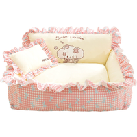 Dog Bed Pet Beds Accessories Supplies Dogs Winter Baskets Fluffy Bedding Warm Mat Sofa Big Accessory Small Breeds Puppy Cats