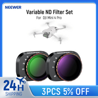 NEEWER Variable ND Filter Set Compatible with DJI Mini 4 Pro, ND2-32 + ND64-512 Multicoated HD Optical Glass Drone Camera Lens