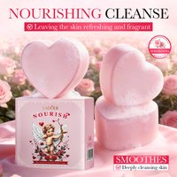Rose Essential Oil Nourishes Handmade Soap, Deeply Cleanses The Skin,Leaves It Refreshed. It Contains A Built-In Lathering Net
