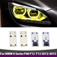For BMW 6 Series F06 F12 F13 Pre-facelift 2012-2015 LED Headlight Daytime Light 63117263051 Yellow Angel Eyes Light DRL Boards