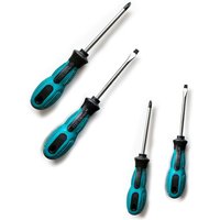2-piece Phillips and flathead multi-functional magnetic screwdriver set, 6mm diameter, 10cm length