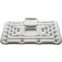Beer Pong Pool Mat 28 Cup Hole Floating Row Inflatable Swimming Pool Mattress Water Table Entertainment Floating Pad