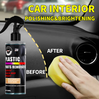 Car Plastic Renovation Spray, Anti-Aging Brightening Restorer For Dashboard Door Trim Tire Rubber Parts Refurbish Polish