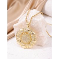 Dubai Necklace French Punk Woman Head Portion Sweater Chain Algerian Girl Wedding Dress Jewelry Accessories Muslim Necklace