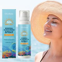 Premium SPF50+ Reef-Friendly Mineral Sunscreen Spray 120ml, Lasting UVA/UVB Protection, Lightweight Non-Greasy Face & Body Mist