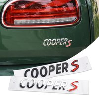 Car ABS Cooper S Letter Emblem Sticker Decor Auto Exterior Accessories For MINI Cooper S JCW WORKS R55 R56 F55 F56 R57 R58 R59