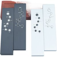 Vollständig aus Aluminium Gefertigte Infrarot-Signal 7-Tasten Fernbedienung für Hifi Audio CD Vorverstärker TV Set-Top-Box