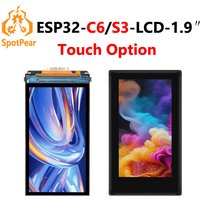 Waveshare ESP32-C6 1.9inch LCD Screen ESP32-S3 Development board 1.9 inch Touch Option Supports WiFi 6 & Bluetooth ESP32 Type-C