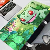 Pokemon Pikachu Gengar Mouse Pad Lockedge Large Gaming Accessories Computer Gamer Keyboard rug Mouse Mat Desk Mousepad For Csgo