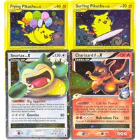 Holographic PKM Collection Cards PTCG Proxy Card Rising Rivals (RR)/Supreme Victors (SV) Pikachu Charizard Snorlax TCG Game Gift