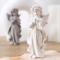Resin Silicone Jewelry Molds - 3D Praying Angel Silicone Mold Handcrafted Cute Statue Carving Plaster Easter Mold European Art