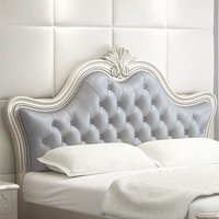 American headboard solid wood backrest board new European double light luxury 1.8 leather art bedside soft bag floor single purc
