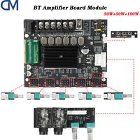 2.1 Channel Subwoofer Digital Power Amplifier Board ZK-MT21S 50W+50W+100W 12V 24V Audio Stereo Bluetooth-compatible Bass