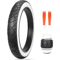 AliExpress NONE ZUKKA Fat Bike Tire 20 X 4.0 Inch Mountain Bike Tire Fat Tire 20/26 Inch Heavy Duty Deep Grooves Foldable Replacement