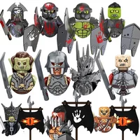 Kids Toys Medieval Orc Heavy Soldiers Uruk-hai Archer Ringwraith Mini Assembly Model Building Blocks Childrens Birthday Gifts