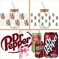 Popular Soda 3D Decal UV DTF Waterproof Transfer Sticker for 16oz Glasses UV DTF Cup Wraps DIY Mug Decoration