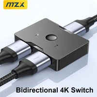 MZX 4K HDMI-compatible 2.0 Switch Bi-directional KVM 60Hz 30Hz 1080P Switcher Splitter PC Laptop Monitor Accessories Projectors