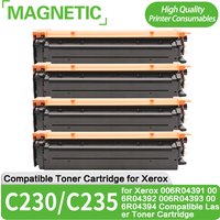 C230 C235 Compatible Laser Toner Cartridge for Xerox New Model 006R04391 006R04392 006R04393 006R04394 High Capacity NO Chips