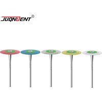 JUQNDENT Dental Rubber Diamond Polisher Wheels for Porcelain Zirconia Polishing HP 26mm Dentistry Laboratory Polisher Tools
