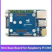 Mini Base Board for Raspberry Pi Compute Module 4 CSI DSI FAN USB HDMI-Compatible RJ45 Gigabit Ethernet M.2 Slot for CM4
