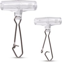 20Pcs Fishing Sinker Slides Braid Line Sinker Sliders with Duo-Lock Snap Saltwater Fishing Connector for Surf Fishing Rig