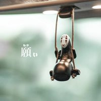 Miyazaki Hayao Faceless Man Faceless Man Swinging Car Decoration Pendant Mini Doll Toy Creative Cute
