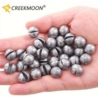 100pcs Round Split Shot Pure Lead Sinkers Weights Fishing Line Sinker Accessory Tackle Swivel for Saltwater Bass Carp Tool Drop