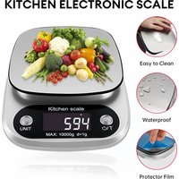 Digital Kitchen Scale Stainless Steel LCD Electronic Food Scale Jewelry Coffee Baking Portable High-quality Kitchen Tool 10kg/1g