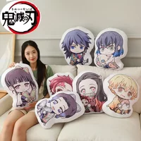 Hot Kawaii Demon Slayer Nezuko Cuddly Toy Anime Tanjirou Pillows Doll Cute Shinobu Sofa Cushions Doll Pendants 12CM