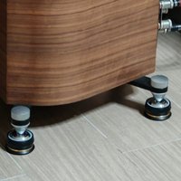 Audio Speaker Amplifier DAC Stainless Steel Single-Bead Anti-shock Foot Feet Pad Isolation Stand Spikes