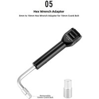 AliExpress TOOPRE Black Crank Bolt Removal Tool Lightweight Bicycle Maintenance Tool Stainless Steel Construction Dual Hex Design