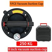NEUER Vakuum-Saugnapf, 20,3 cm, 250 kg, mit Manometer, Kunststoffgriff, robuster Heber für manuelles Heben von Granit, Fliesen, Glas