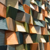 Wooden Acoustic Diffuser Panel, 3D Geometric Sound Diffuser for Home Theater, Adhesive Wall Wallpaper Sticker