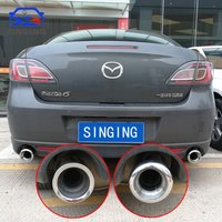 Stainless Steel Car Muffler End Pipe Exhaust Tips for 2012 2013 2014 2015 2016 Mazda 6 Mazda3 ATENZA Styling Part Wagon