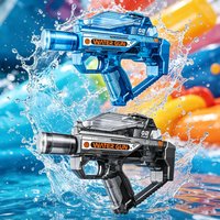 New adult electric water guns with lights, powerful with automatic water, summer outdoor and beach toys, great gifts for kids