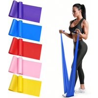 1pc Yoga Pilates Resistance Band Portable High Elasticity Training Stretching Full Body Strength Elastic Exercise Home Use